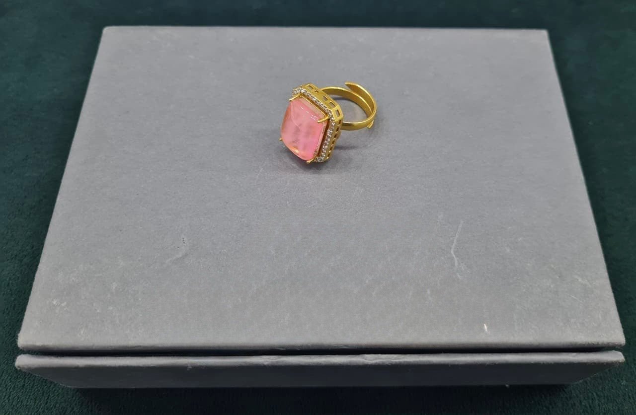 Kundan finger Ring 00261 - KRISHNA'S SWETA JEWELLERY