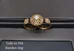 Kundan finger ring 00264 - KRISHNA'S SWETA JEWELLERY