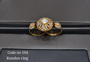 Kundan finger ring 00264 - KRISHNA'S SWETA JEWELLERY