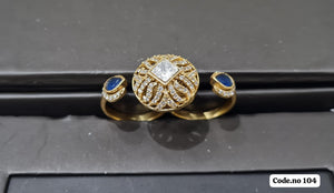 Kundan finger ring 00264 - KRISHNA'S SWETA JEWELLERY