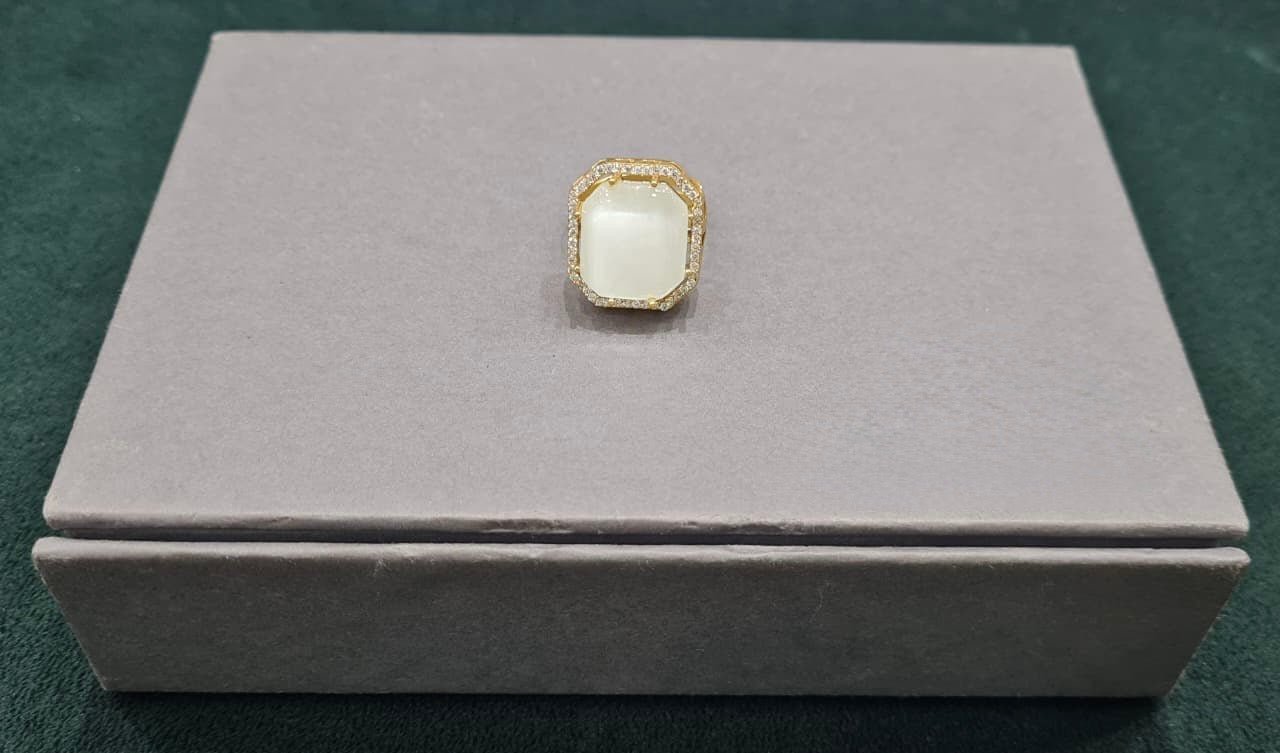 Kundan Finger Ring 01028 - KRISHNA'S SWETA JEWELLERY