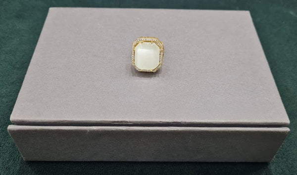 Kundan Finger Ring 01028 - KRISHNA'S SWETA JEWELLERY