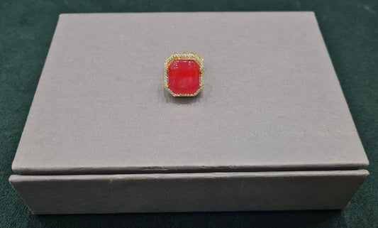 Kundan Finger Ring 01028 - KRISHNA'S SWETA JEWELLERY