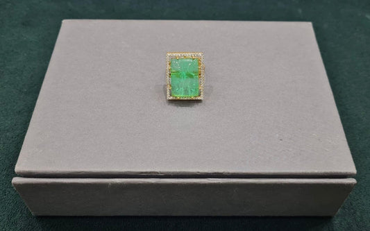 Kundan Finger Ring 01029 - KRISHNA'S SWETA JEWELLERY