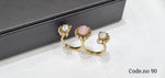 Kundan Fingerring 00064 - KRISHNA'S SWETA JEWELLERY