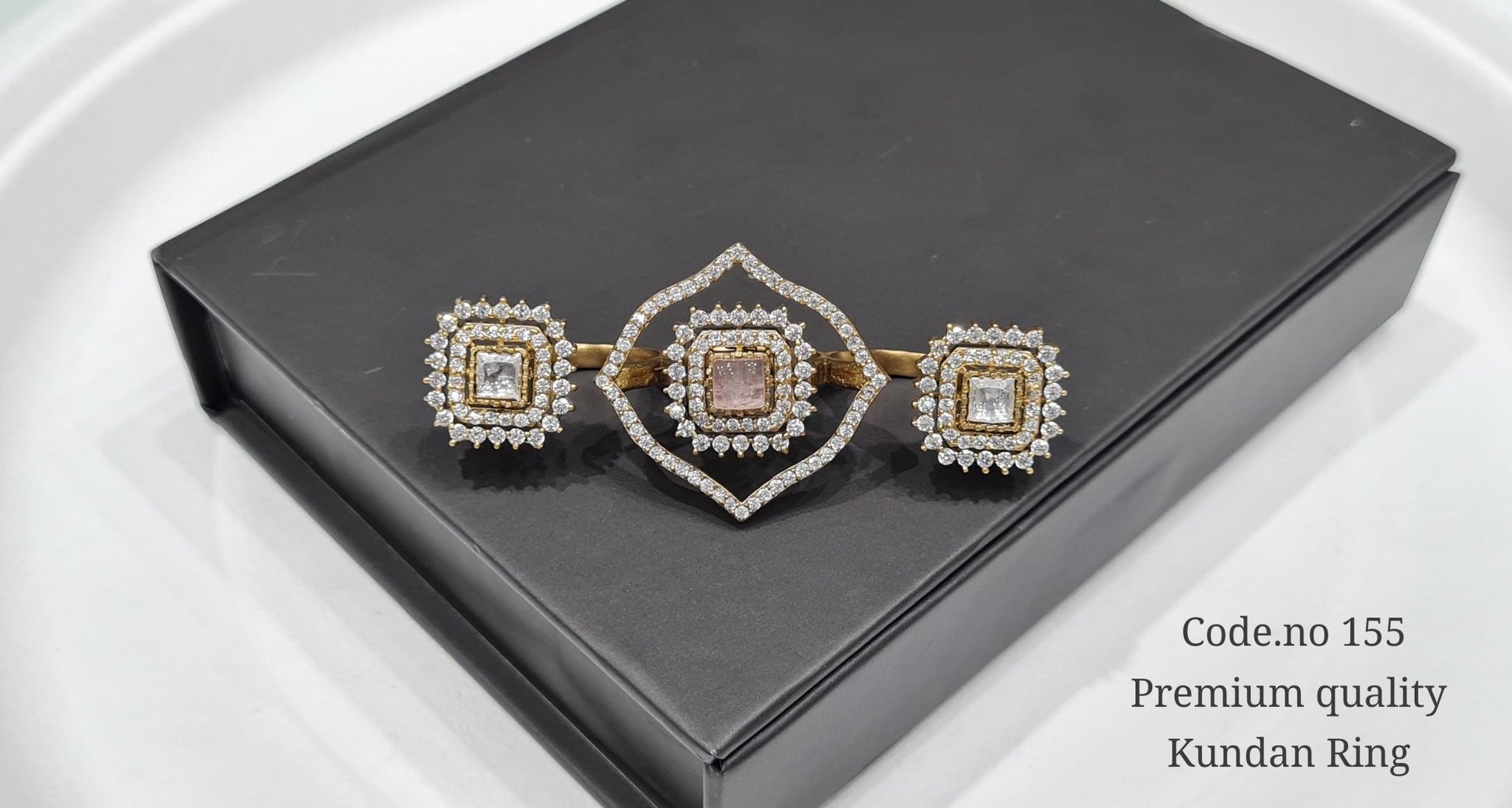 Kundan fingerring 00111 - KRISHNA'S SWETA JEWELLERY