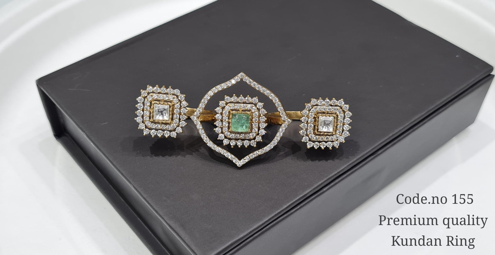 Kundan fingerring 00111 - KRISHNA'S SWETA JEWELLERY