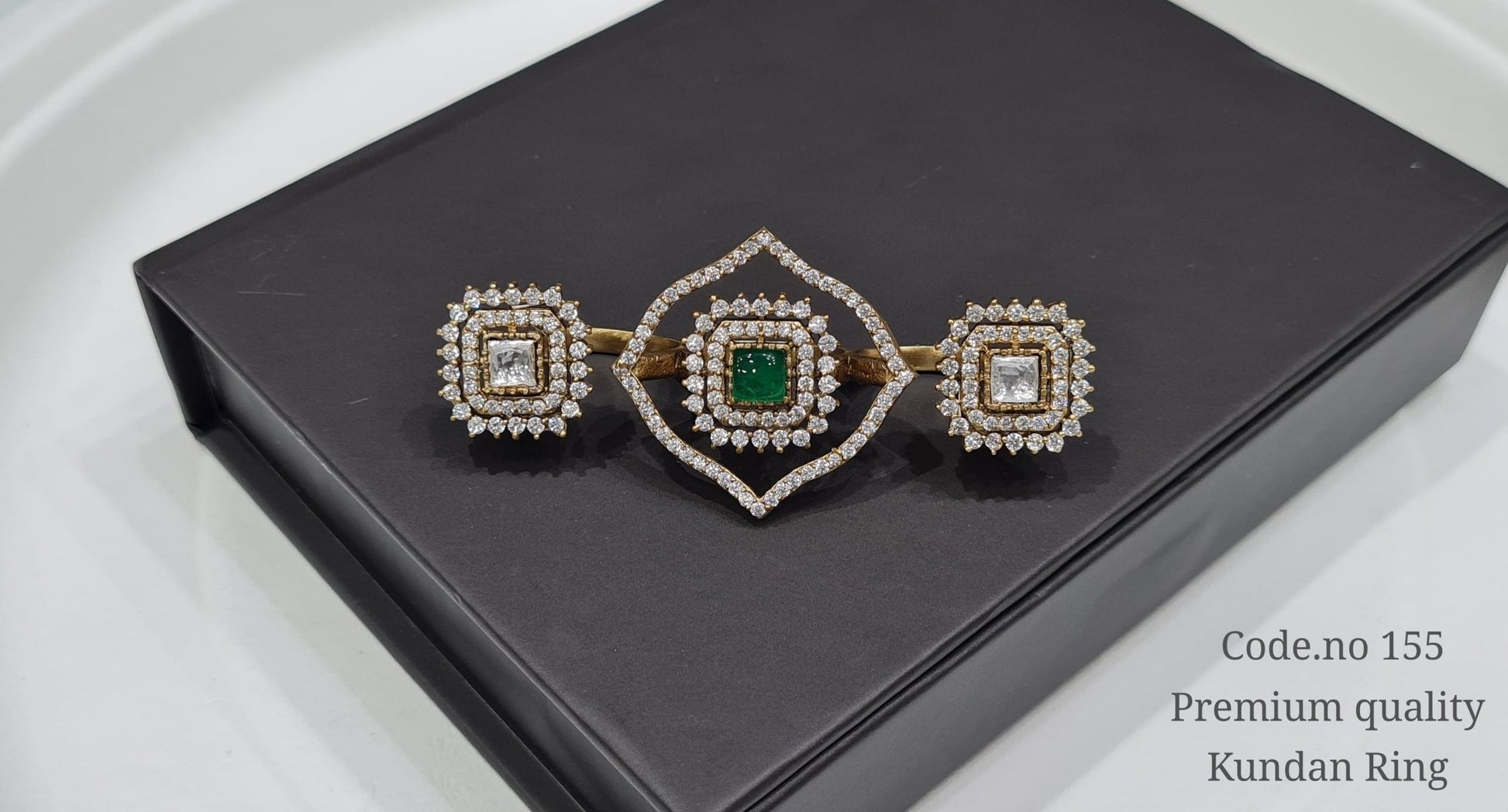 Kundan fingerring 00111 - KRISHNA'S SWETA JEWELLERY