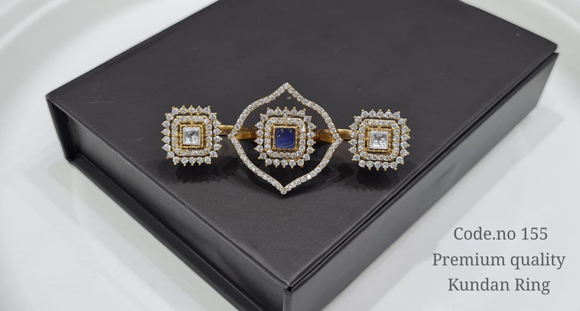 Kundan fingerring 00111 - KRISHNA'S SWETA JEWELLERY