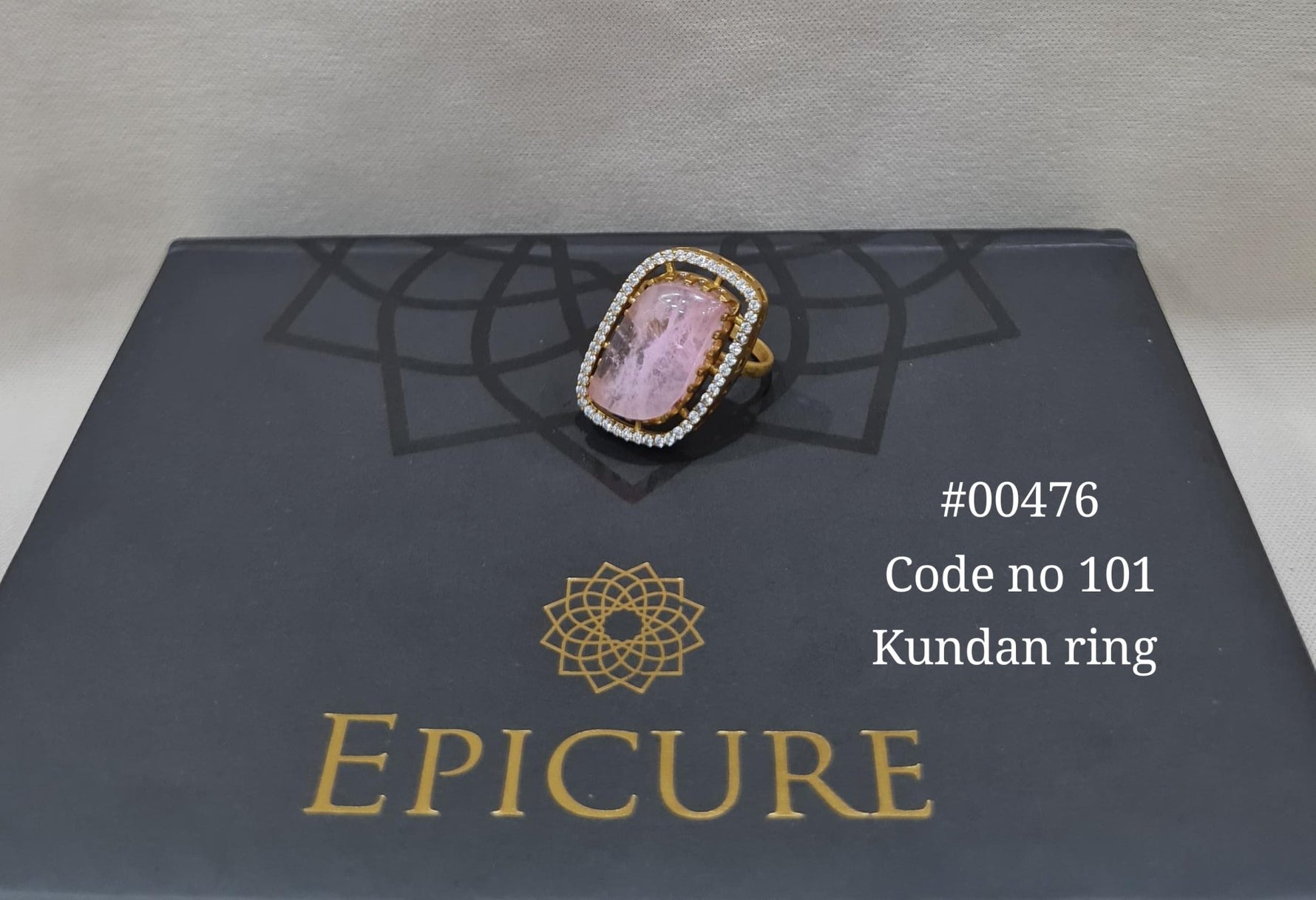Kundan fingerring 00476 - KRISHNA'S SWETA JEWELLERY