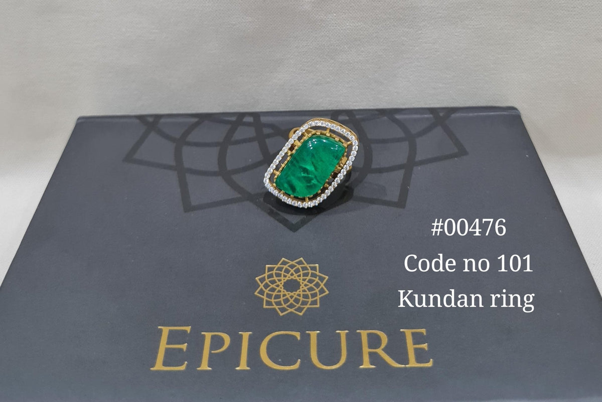 Kundan fingerring 00476 - KRISHNA'S SWETA JEWELLERY