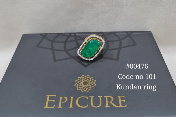 Kundan fingerring 00476 - KRISHNA'S SWETA JEWELLERY