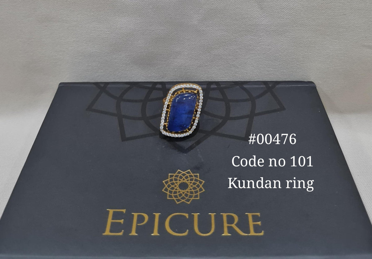 Kundan fingerring 00476 - KRISHNA'S SWETA JEWELLERY