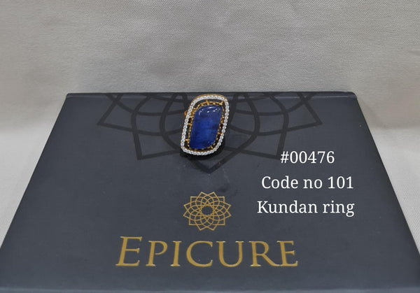 Kundan fingerring 00476 - KRISHNA'S SWETA JEWELLERY
