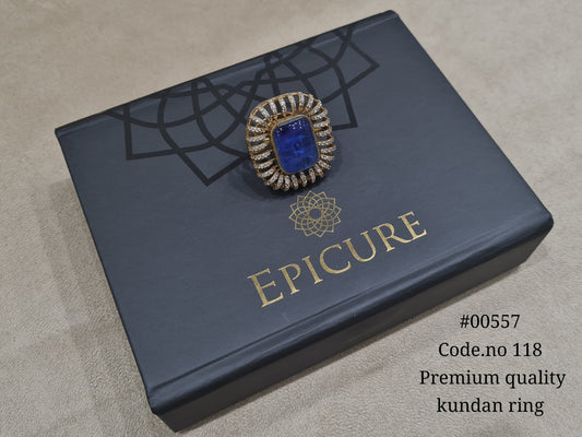 Kundan fingerring 00557 - KRISHNA'S SWETA JEWELLERY
