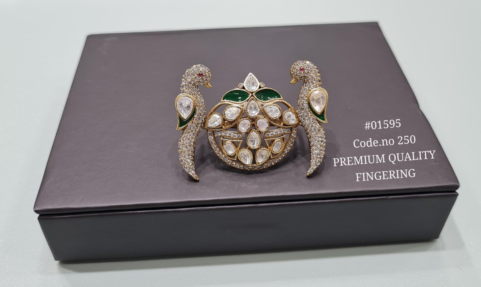 Kundan Fingerring 01595 - KRISHNA'S SWETA JEWELLERY