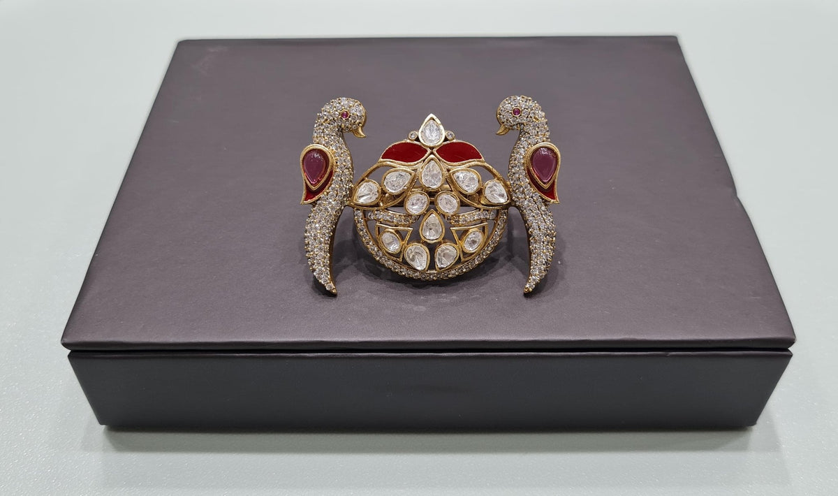 Kundan Fingerring 01595 - KRISHNA'S SWETA JEWELLERY