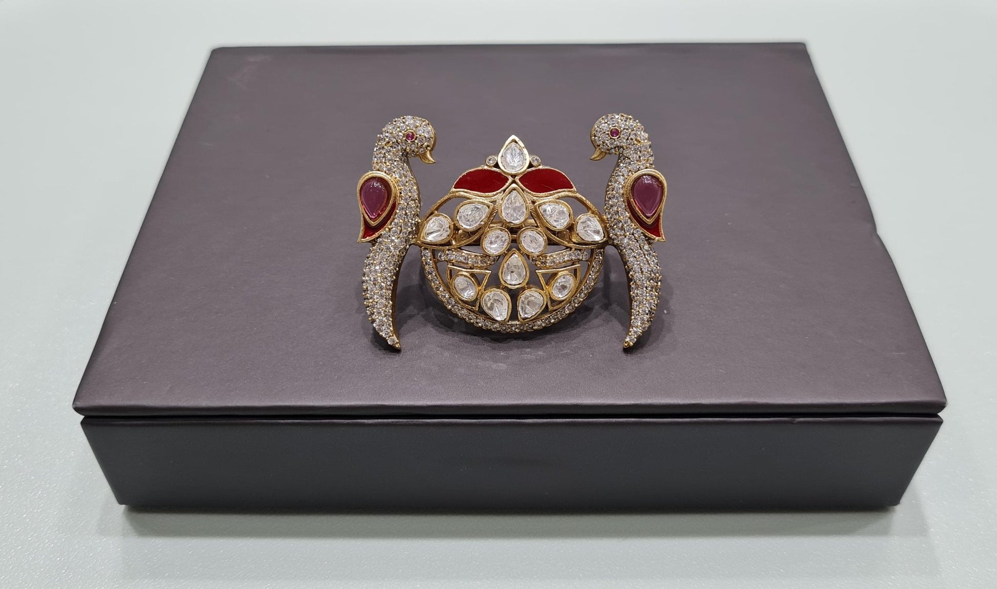 Kundan Fingerring 01595 - KRISHNA'S SWETA JEWELLERY