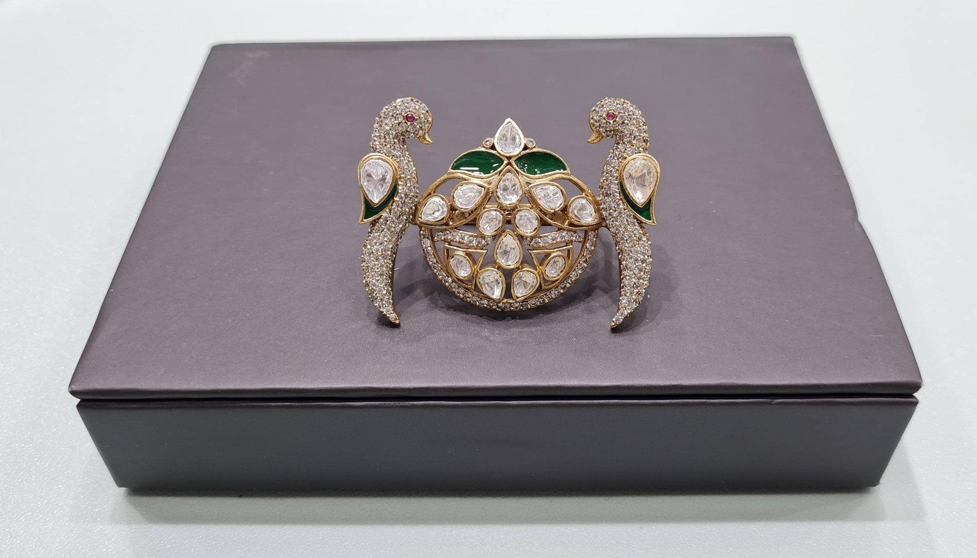 Kundan Fingerring 01595 - KRISHNA'S SWETA JEWELLERY