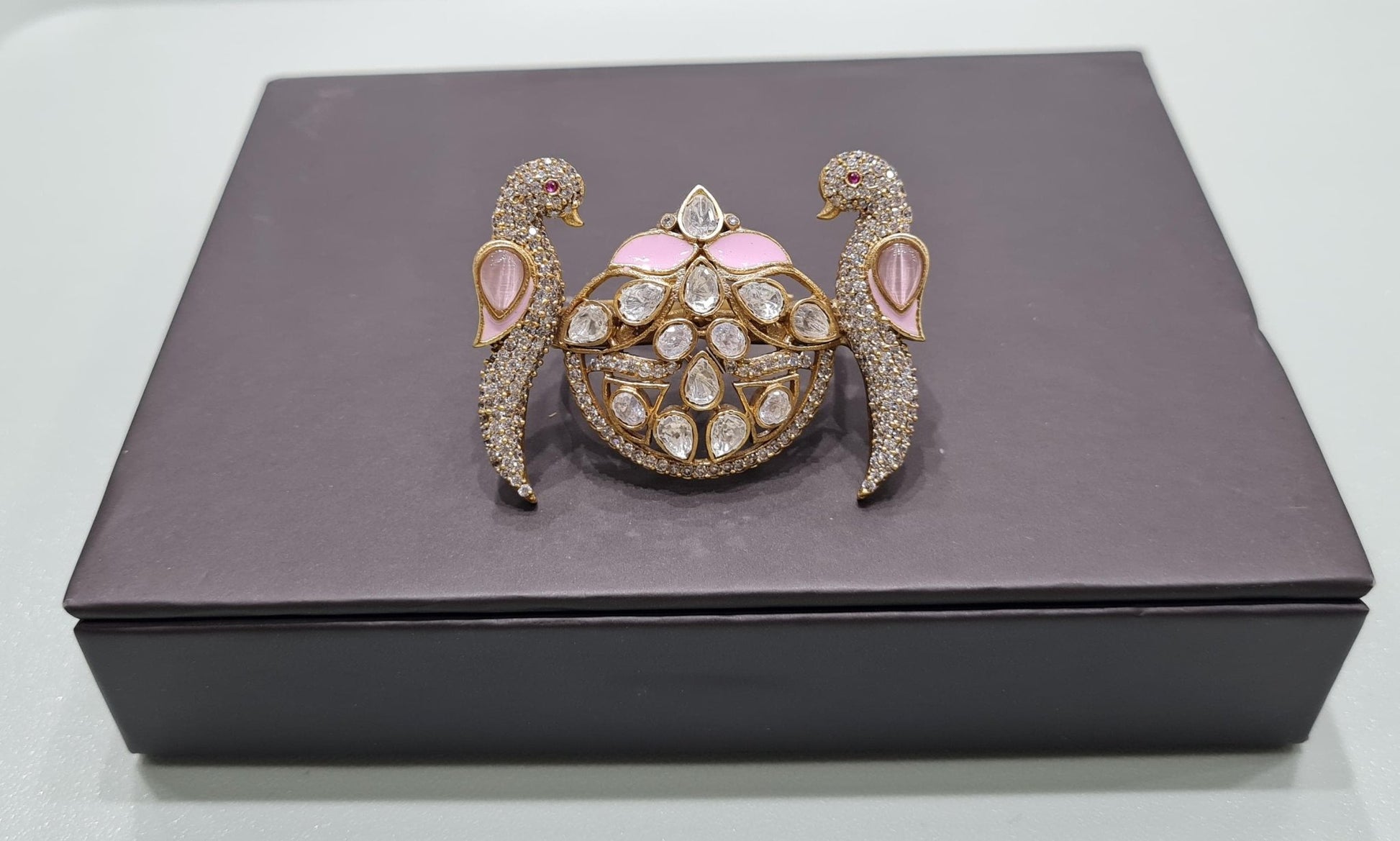 Kundan Fingerring 01595 - KRISHNA'S SWETA JEWELLERY