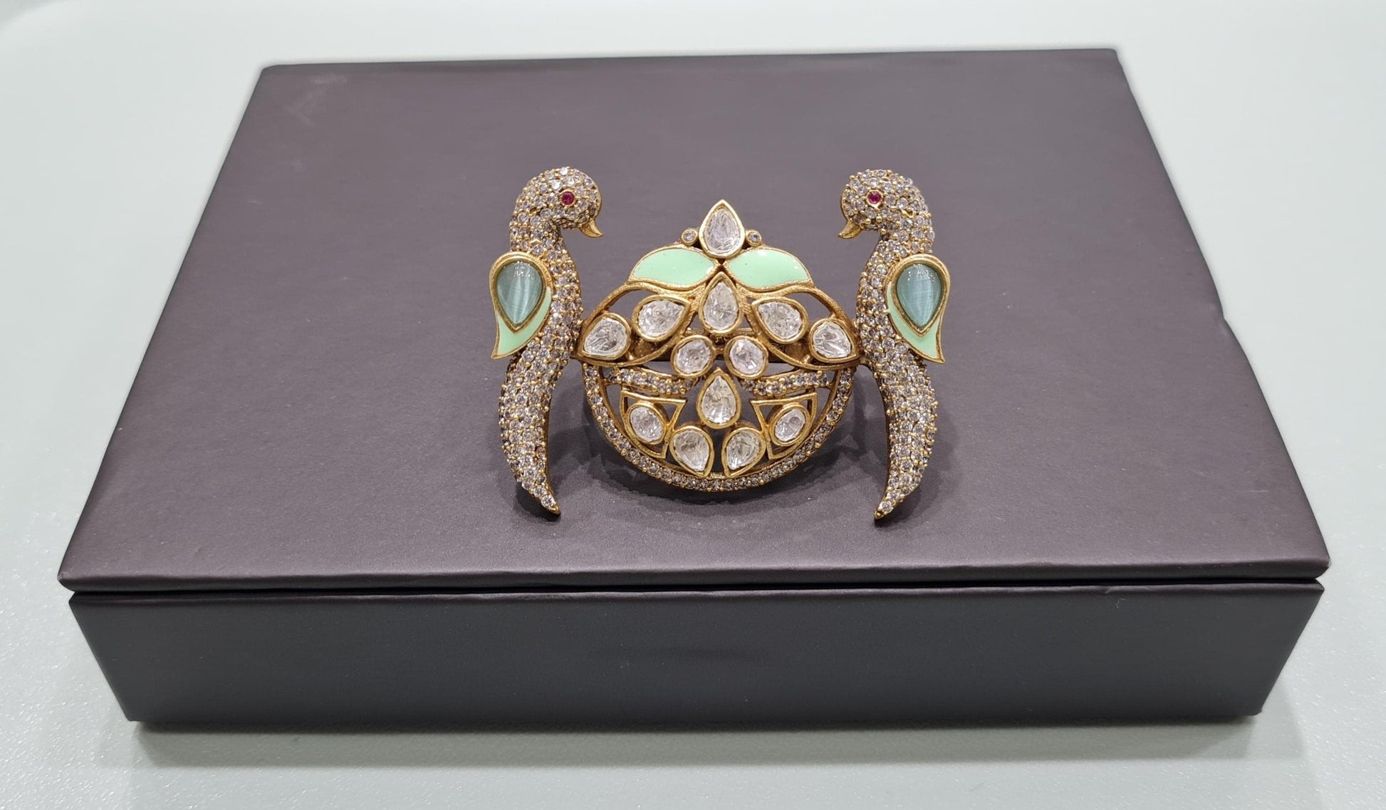 Kundan Fingerring 01595 - KRISHNA'S SWETA JEWELLERY