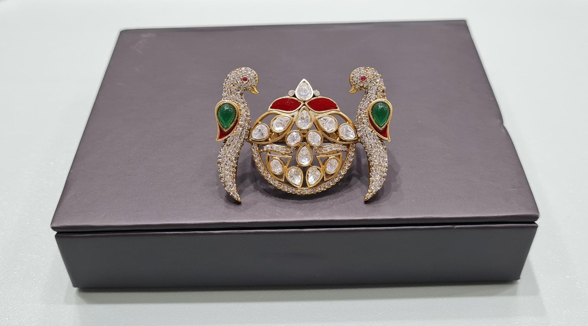 Kundan Fingerring 01595 - KRISHNA'S SWETA JEWELLERY
