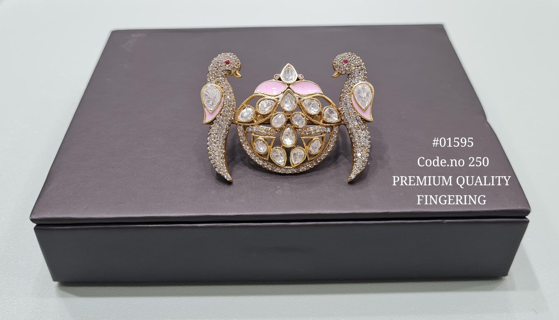 Kundan Fingerring 01595 - KRISHNA'S SWETA JEWELLERY