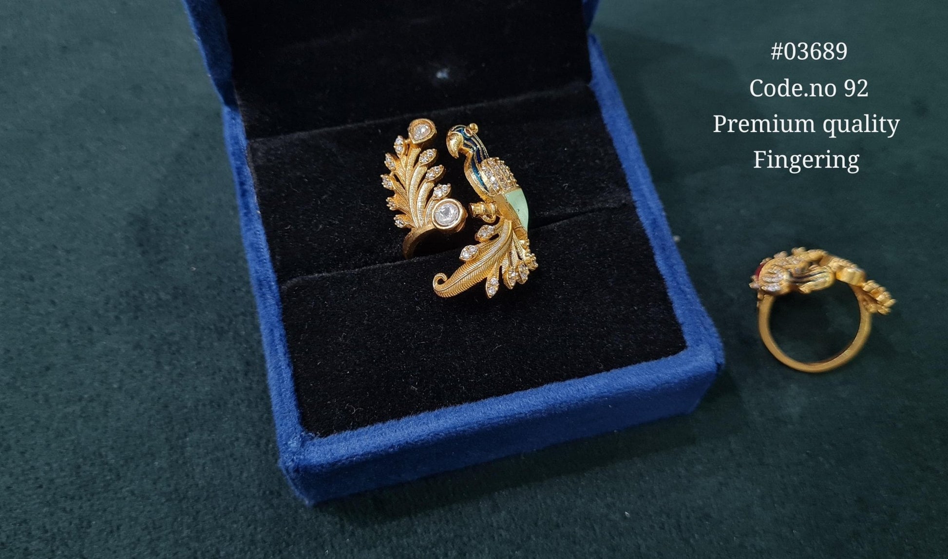 Kundan Fingerring 03689 - KRISHNA'S SWETA JEWELLERY