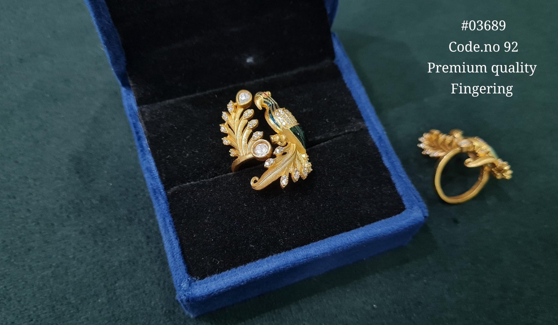 Kundan Fingerring 03689 - KRISHNA'S SWETA JEWELLERY