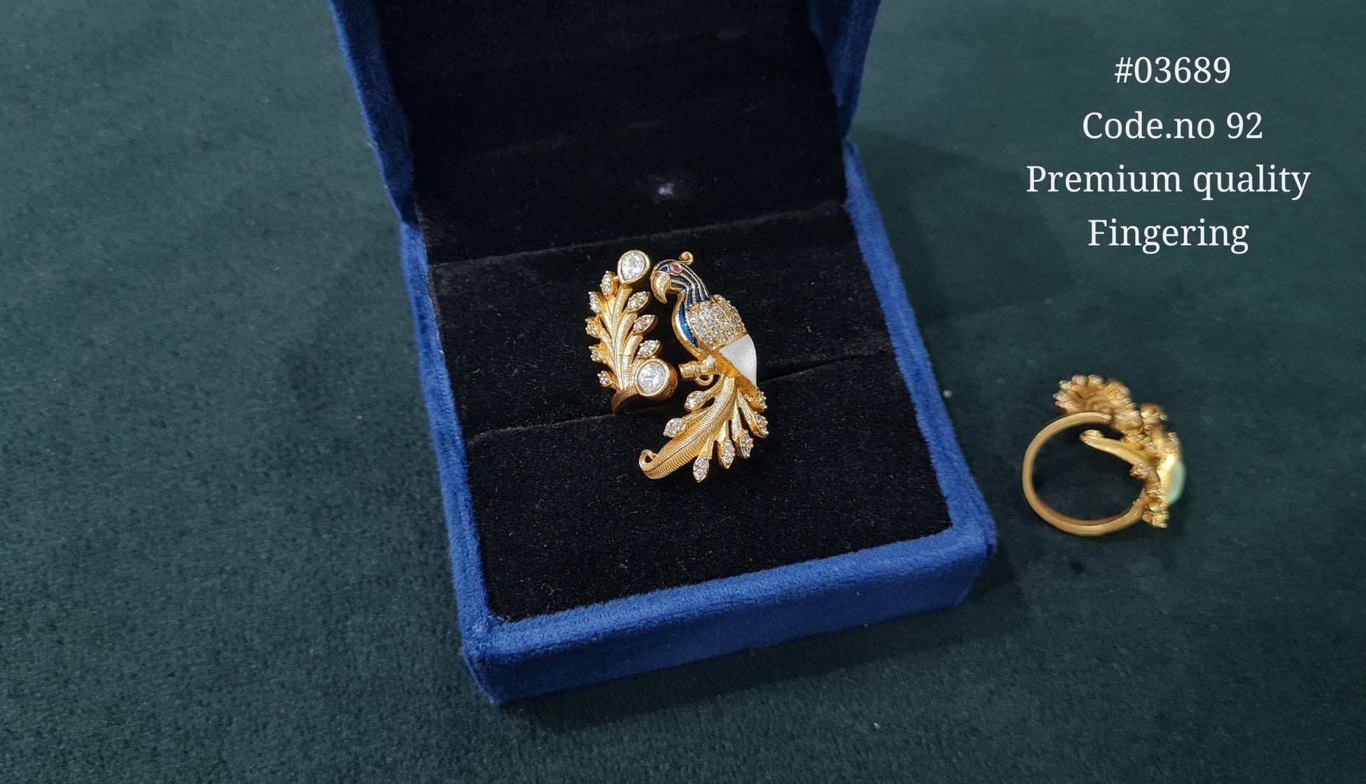 Kundan Fingerring 03689 - KRISHNA'S SWETA JEWELLERY