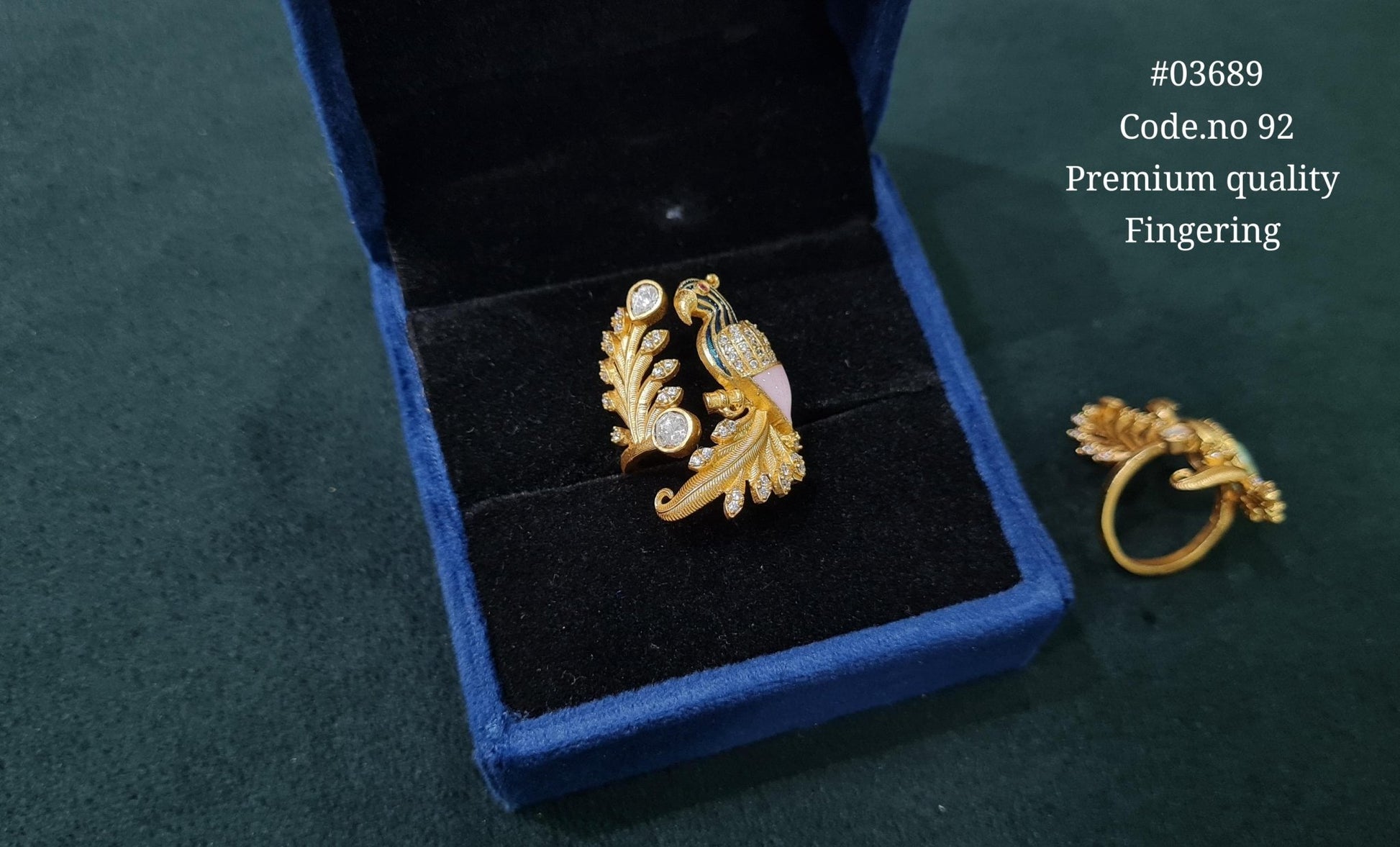 Kundan Fingerring 03689 - KRISHNA'S SWETA JEWELLERY