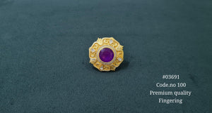 Kundan Fingerring 03691 - KRISHNA'S SWETA JEWELLERY