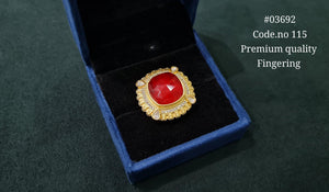 Kundan Fingerring 03692 - KRISHNA'S SWETA JEWELLERY