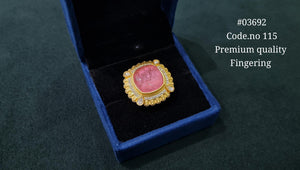 Kundan Fingerring 03692 - KRISHNA'S SWETA JEWELLERY