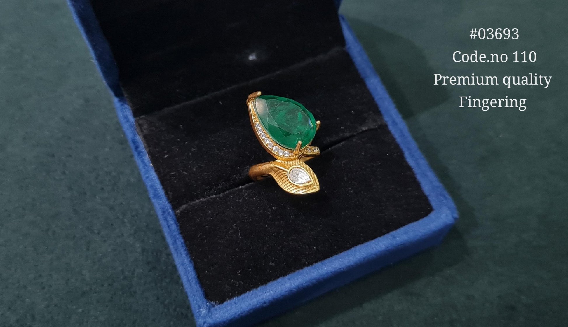 Kundan Fingerring 03693 - KRISHNA'S SWETA JEWELLERY