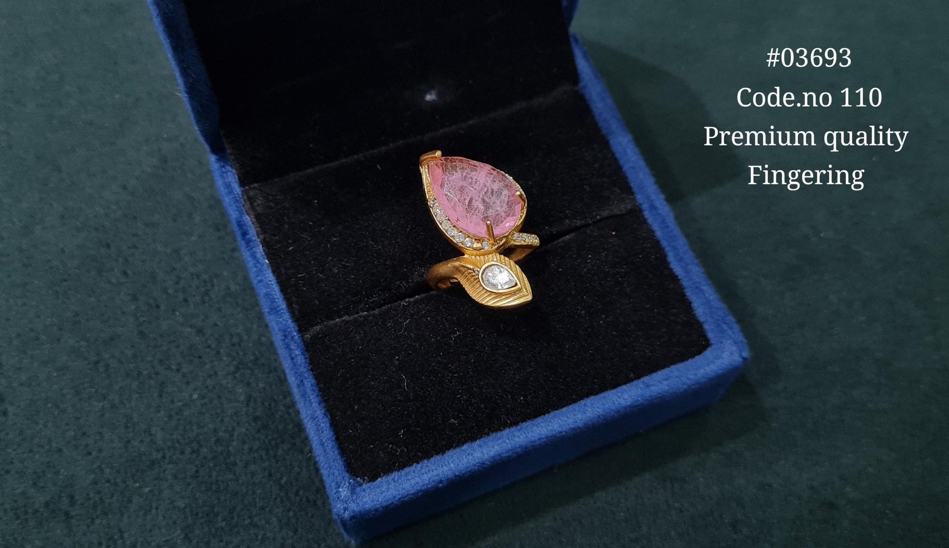 Kundan Fingerring 03693 - KRISHNA'S SWETA JEWELLERY