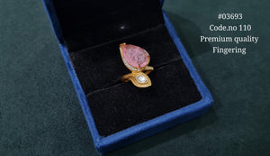 Kundan Fingerring 03693 - KRISHNA'S SWETA JEWELLERY