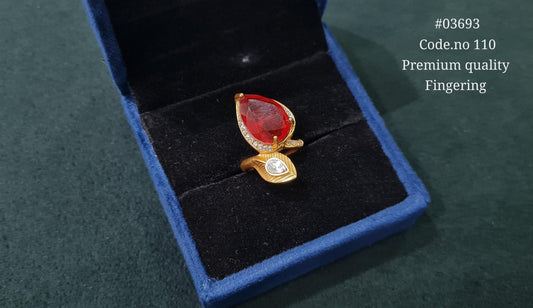 Kundan Fingerring 03693 - KRISHNA'S SWETA JEWELLERY