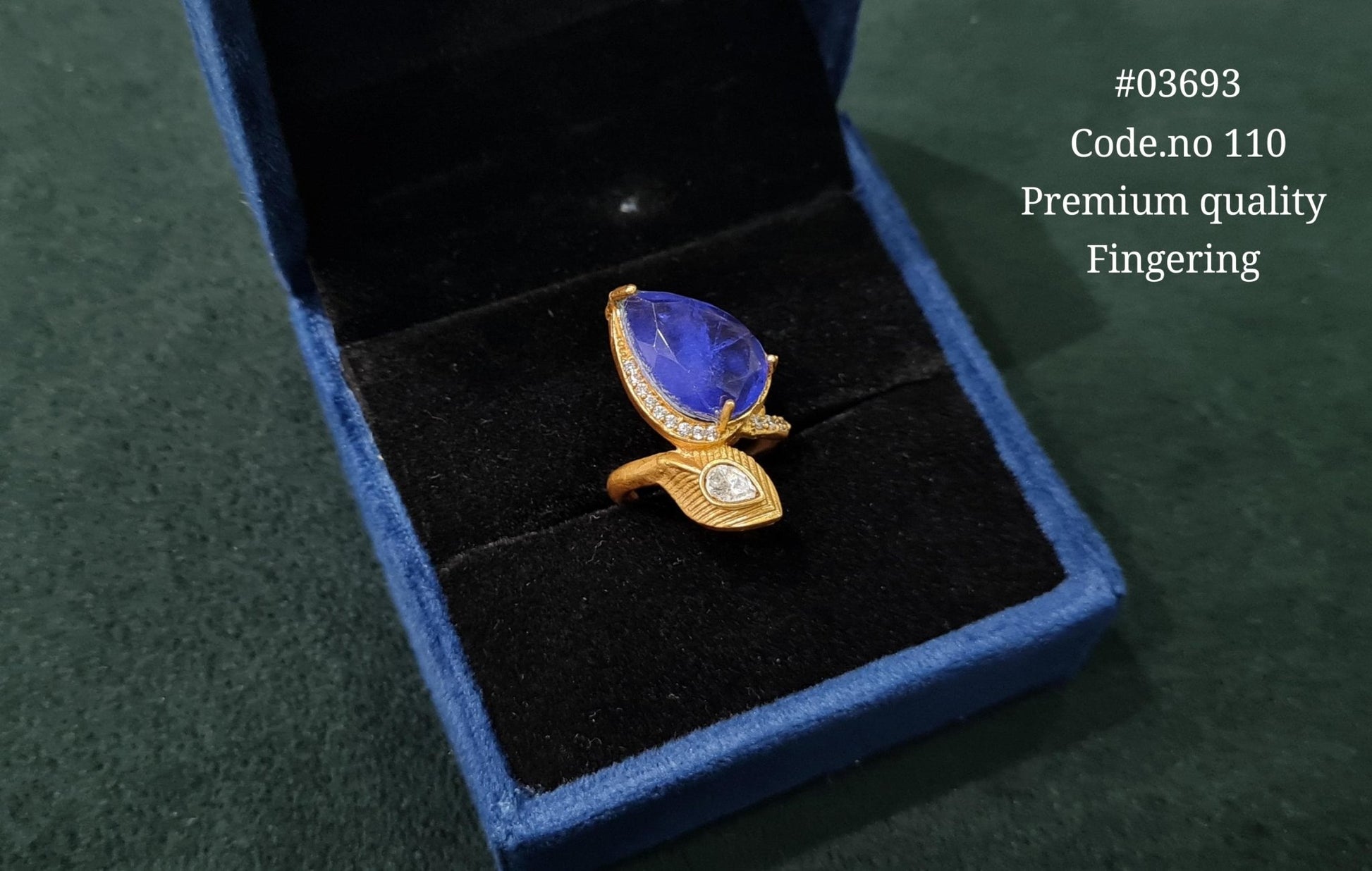 Kundan Fingerring 03693 - KRISHNA'S SWETA JEWELLERY