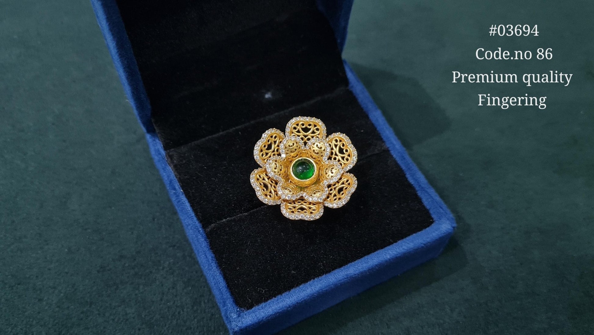 Kundan Fingerring 03694 - KRISHNA'S SWETA JEWELLERY