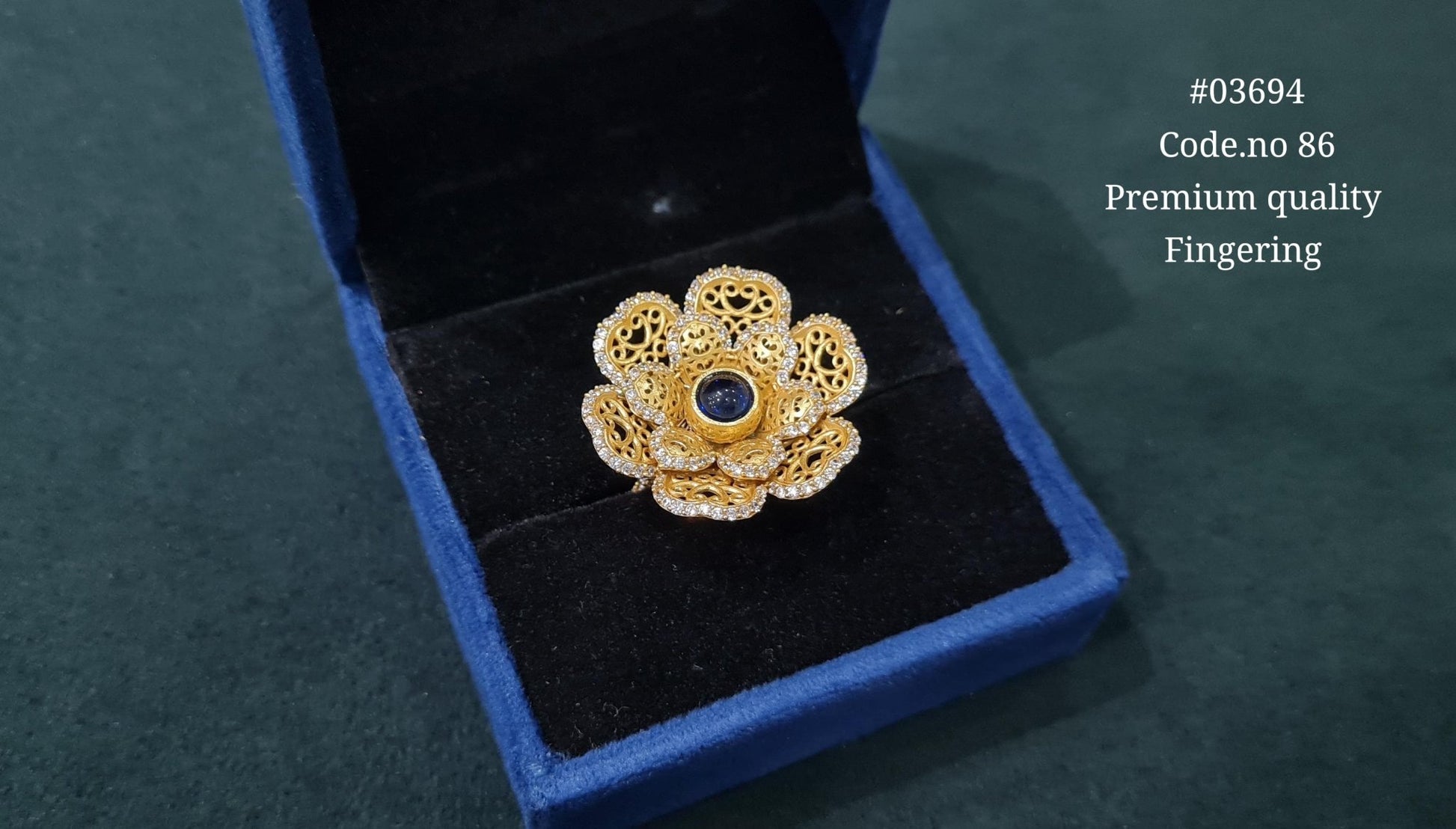 Kundan Fingerring 03694 - KRISHNA'S SWETA JEWELLERY