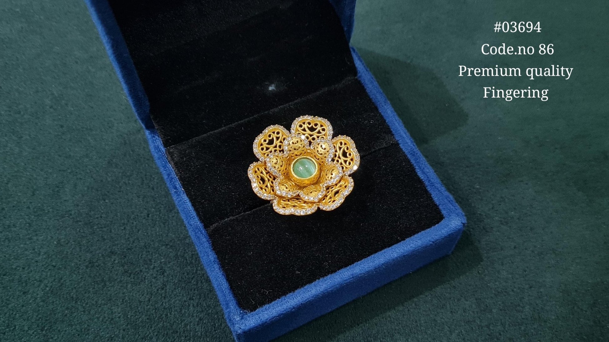 Kundan Fingerring 03694 - KRISHNA'S SWETA JEWELLERY