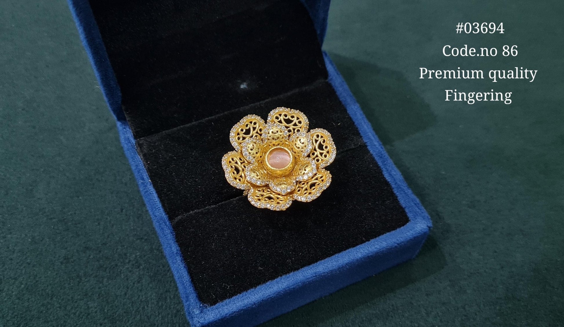 Kundan Fingerring 03694 - KRISHNA'S SWETA JEWELLERY