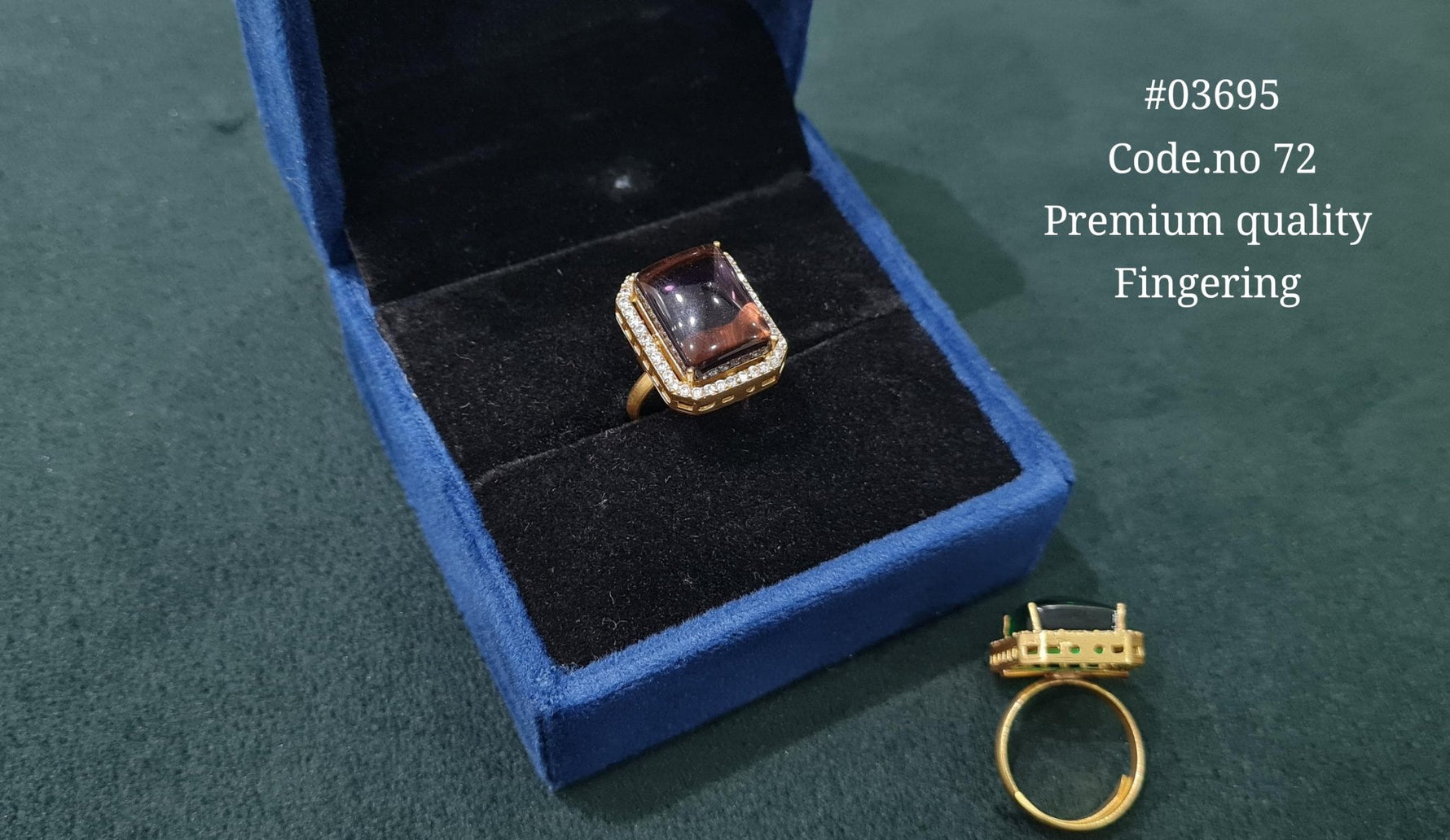 Kundan Fingerring 03695 - KRISHNA'S SWETA JEWELLERY