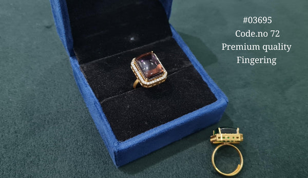 Kundan Fingerring 03695 - KRISHNA'S SWETA JEWELLERY