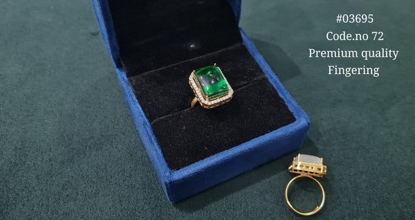 Kundan Fingerring 03695 - KRISHNA'S SWETA JEWELLERY