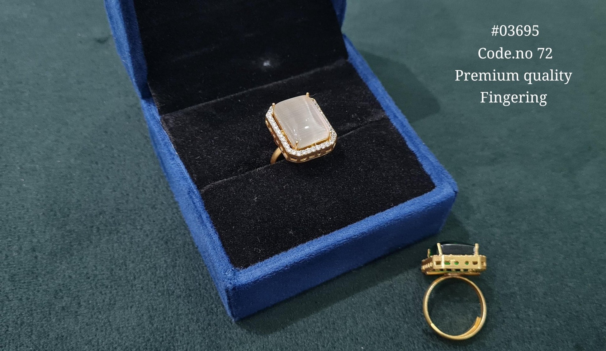 Kundan Fingerring 03695 - KRISHNA'S SWETA JEWELLERY