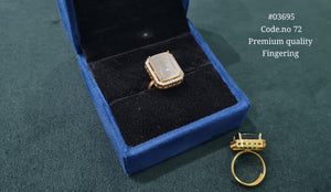 Kundan Fingerring 03695 - KRISHNA'S SWETA JEWELLERY