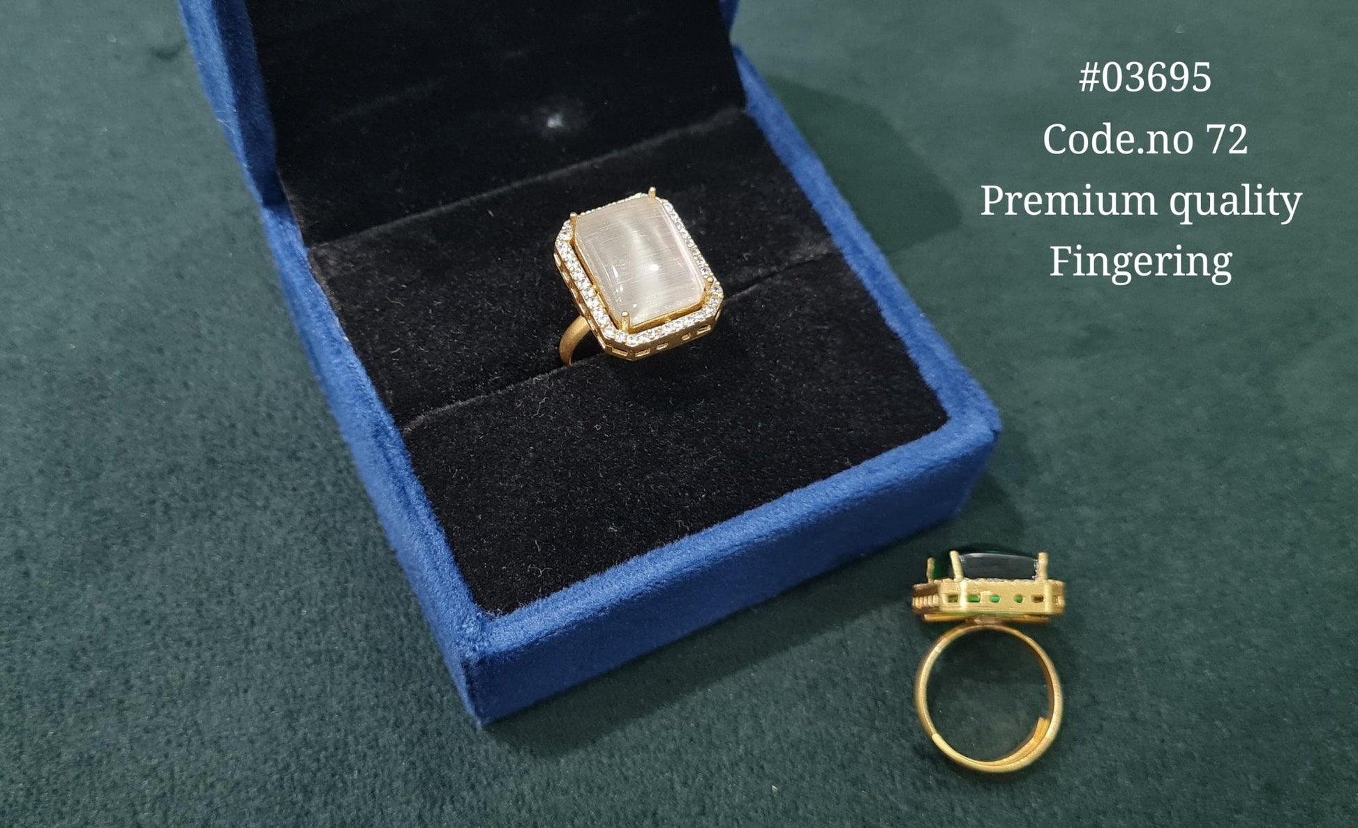 Kundan Fingerring 03695 - KRISHNA'S SWETA JEWELLERY