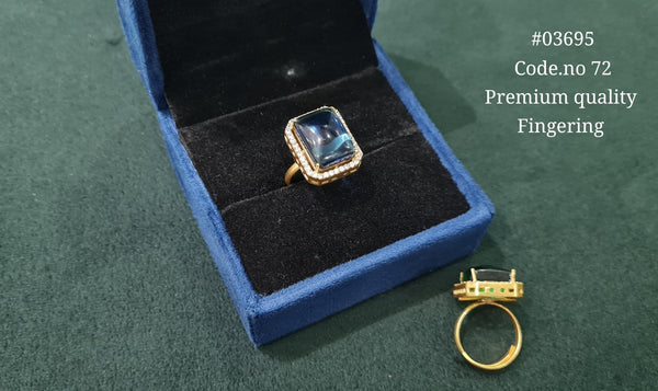 Kundan Fingerring 03695 - KRISHNA'S SWETA JEWELLERY